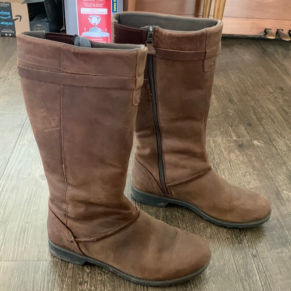 Eddie Bauer Trace knee high boots. Size 10. Excellent condition. Brown leather. - Picture 1 of 5